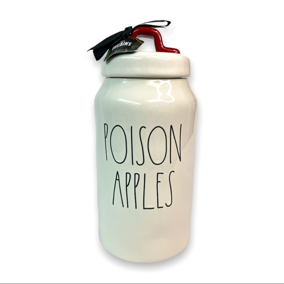 Rae Dunn Disney Villains Poison Apple Canister Evil Queen Special Editio… - Picture 4 of 6